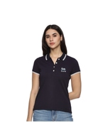 Allen Solly Polo T-shirt Women- Navy Blue